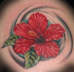 Red Hibiscus Tattoos Designs And Ideas