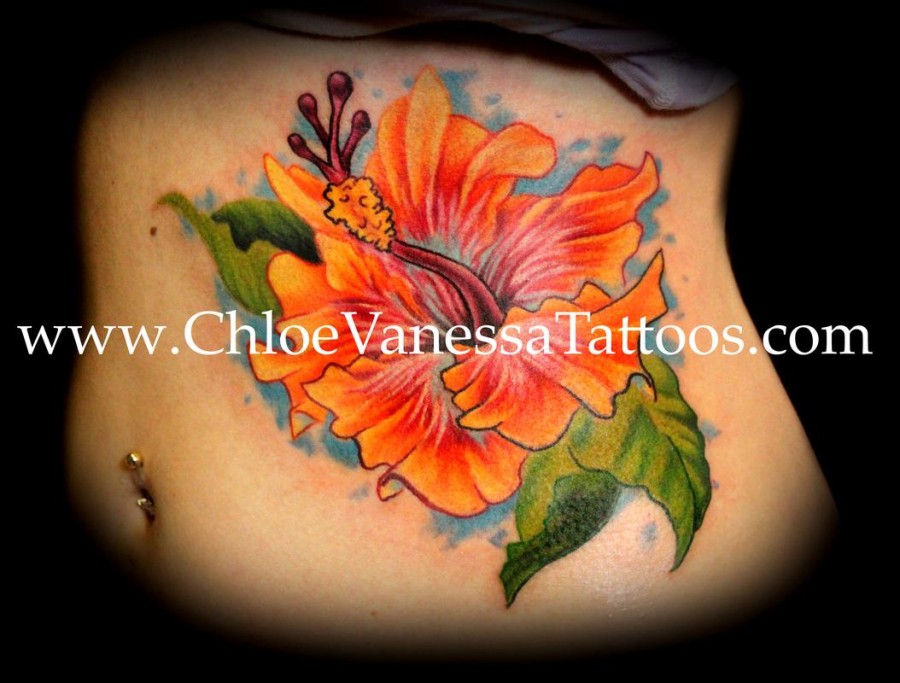Chinese Orange Hibiscus Flower Tattoo For Girl Tattoomagz Tattoo Designs Ink Works Body Arts Gallery