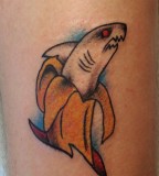 Shark Banana Tattoos By Kim Taylor Color Tattoos