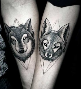 his-and-hers-wolf-tattoos