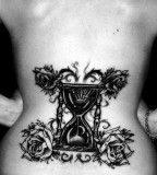 Hourglass Tattoo Design on Waist
