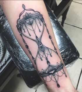 hourglass tattoo for women
