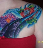 Awesome Colorful Hummingbird Tattoo Design Art