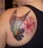 Wonderful Hummingbird Tattoo Art For Girl