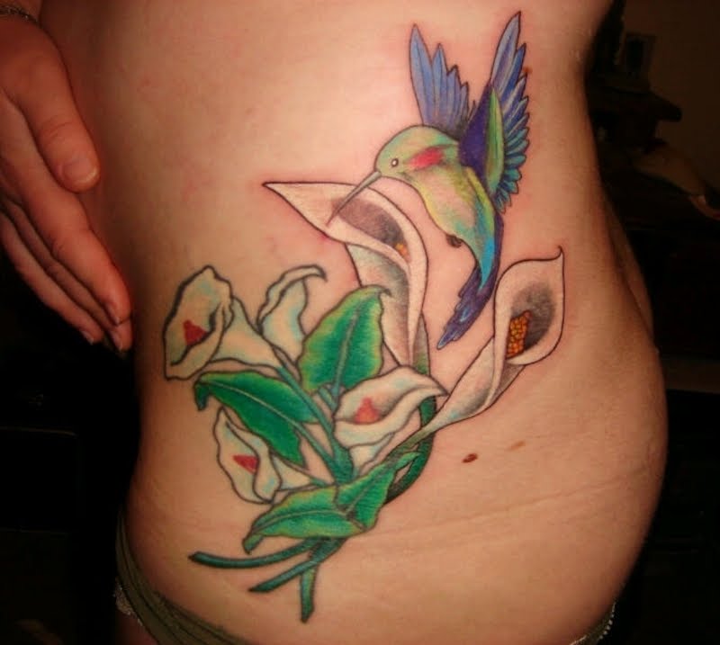 Sexy Cute Hummingbird Tattoo For Youth Girls
