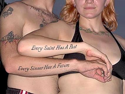 The Name On Forearm Couple Tattoos (NSFW)