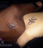 Khloe And Lamar Tattoos With Each Others Initials