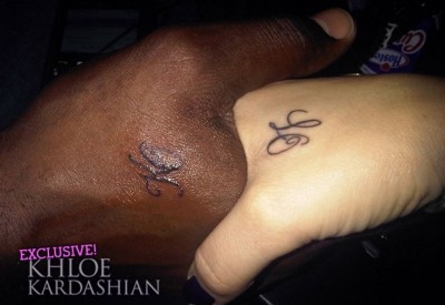 Khloe And Lamar Tattoos With Each Others Initials