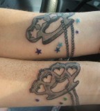 Cool Necklace Matching Tattoo Ideas On Wrist
