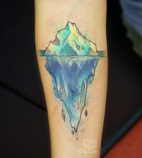iceberg-watercolor-tattoo