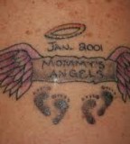 Small Mommys Angels In Loving Memory Tattoo Picture