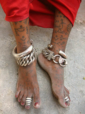 Indian Tattoos in Leg Body Art In India
