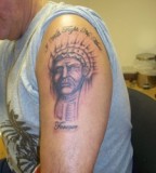 Native Tattoos on Shoulder for Man