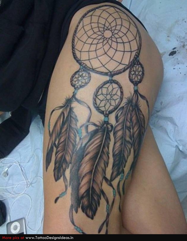 Tatto Design Of Dreamcatcher Tattoos