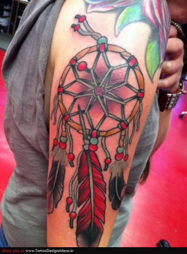 Fulcolor Of Dreamcatcher Tattoos