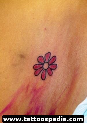 Creative Simple Flower Tattoo Design