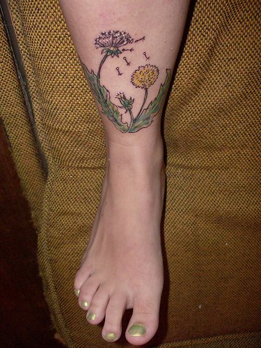 Hot Flower Tattoo Design Idea