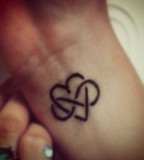 Phenomenal Love Combined Infinity Wrist Tattoo Design