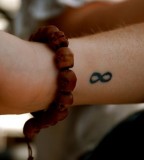 Stunning Infinity Wrist Tattoo Design for Girls