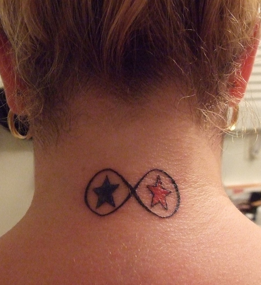 Stunning Infinity Sign Tattoo Design for Girls