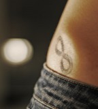 Beautiful Infinity Symbol Tattoo Design for Women 