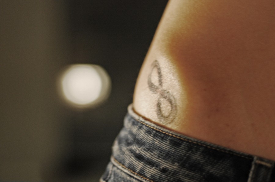 Beautiful Infinity Symbol Tattoo Design for Women