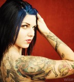 Cute Women with Tattoos on Arm 