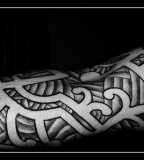 Maori Sleeve Tattoo Design on Inner Arm