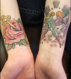 Beautiful Rose Wrist Tattoo Ideas