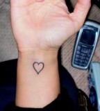 Heart Wrist Tattoo Designs