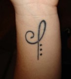 Zibu Symbol for Hope Wrist Tattoo 