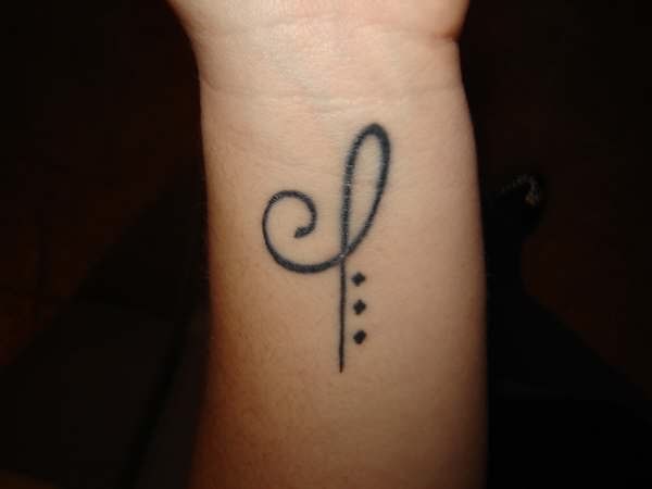 Zibu Symbol for Hope Wrist Tattoo