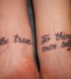 Quote Wrist Tattoo for Men and Women