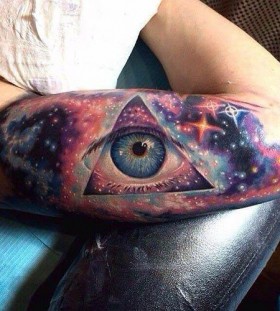intergalactic eye tattoo