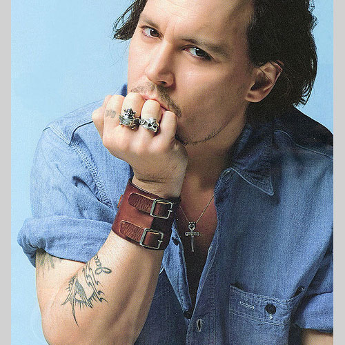 Cool Johnny Depp Tattoos on Hands
