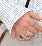 Cool Johnny Depp Finger Tattoos Design