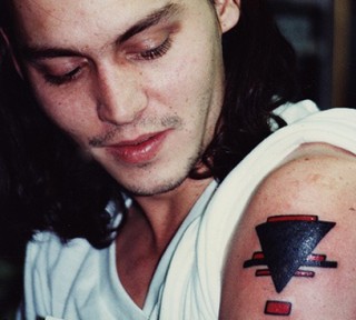 Cool Johnny Depp Arm Tattoo