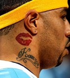 NBA Players Lips Tattoos