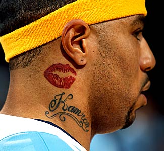 NBA Players Lips Tattoos