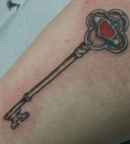 Old Fashioned Key Tattoo for Men