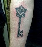 Awesome Classic Key Tattoos for Men