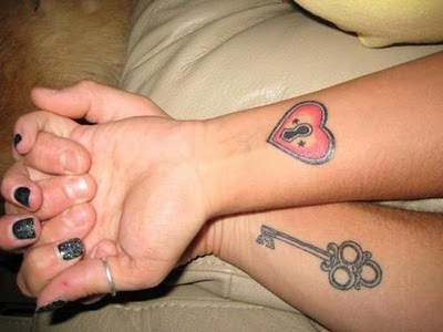Lock Tattoos for Couples and Key Tattoos for Men
