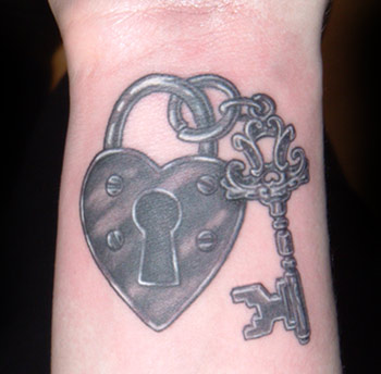 Body Art Couple Key And Lock Tattoos for Men