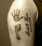 Cool Kids Name Tattoo on Forearm for Dad