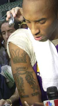 Kobe Bryant Forearm Tattoos Picture