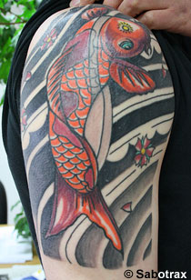 Koi Fish Tattoos on Sleeve
