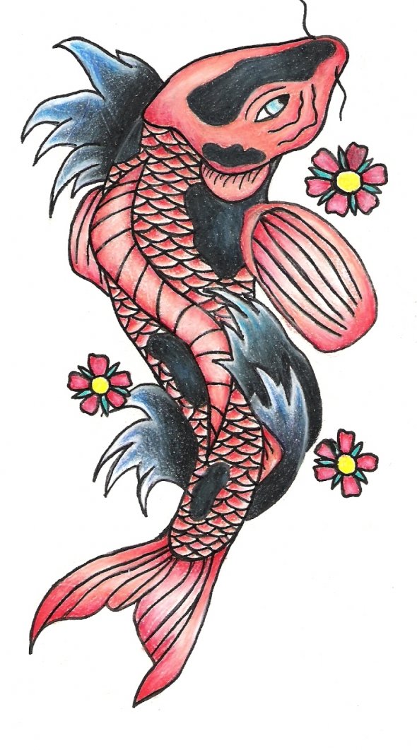 Beautifully Calm Koi Fish Tattoos