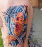 colorful Koi Fish Tattoos Tattoo Design