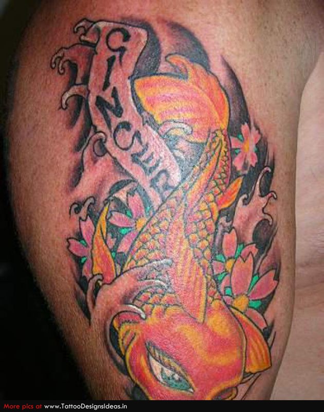 Tatto Design Of Koi Tattoo for Men
