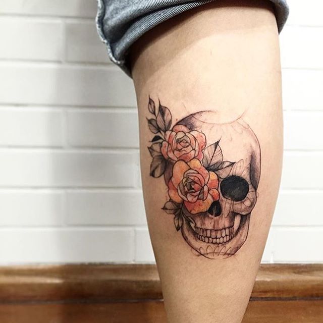 lcjuniortattoo-floral-skull-tattoo